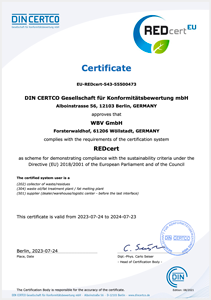 REDcert EU Certificate